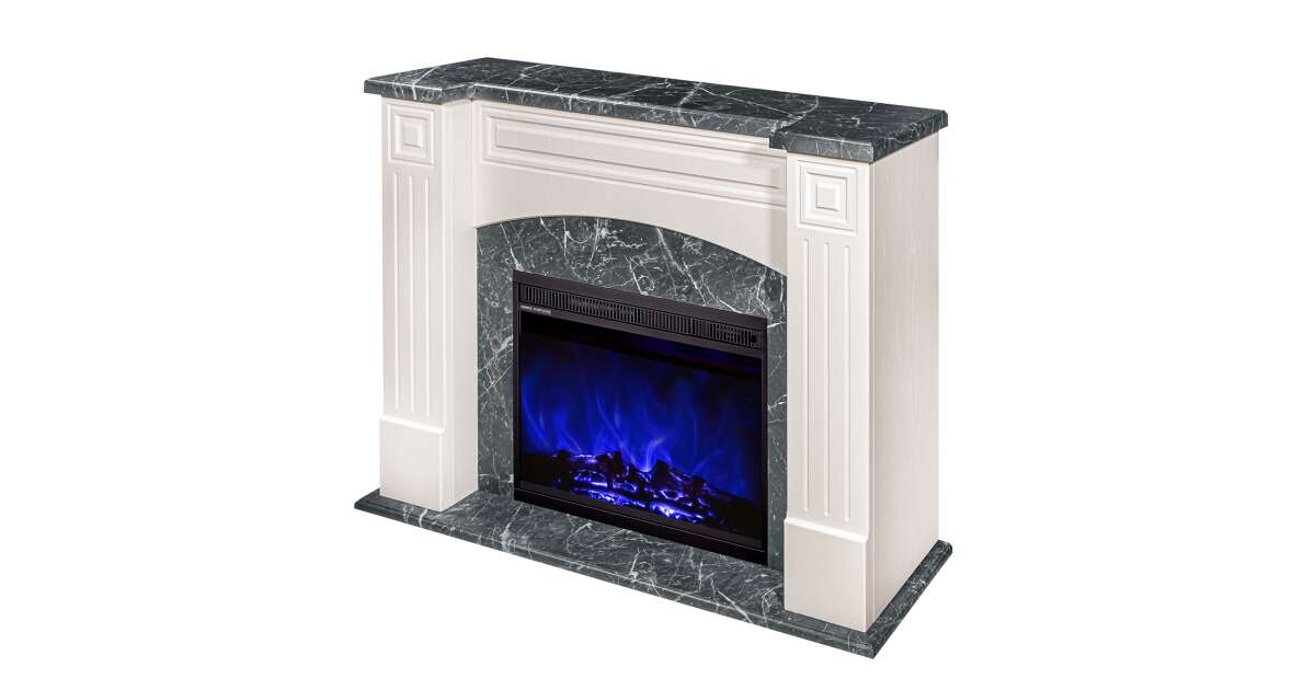 Semineu electric Magnolia & Lorance color, Art Flame, 900x1150x320 mm, 1500W - imagine 7